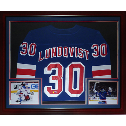 Henrik Lundqvist New York Rangers Autographed Blue Adidas Authentic Jersey  – Autographed NHL Jerseys