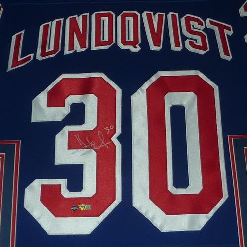 Framed Henrik Lundqvist New York Rangers Autographed 8 x 10