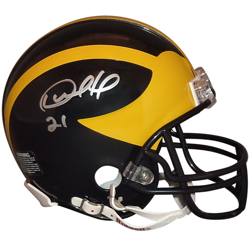 Desmond Howard Autographed Michigan Wolverines Mini Helmet