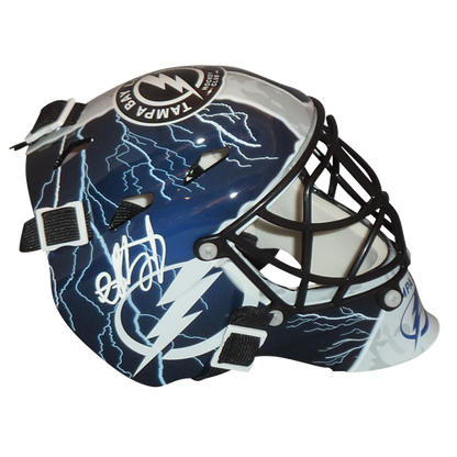 Andrei Vasilevskiy Autographed Tampa Bay Lightning Mini Goalie Mask - JSA Witness