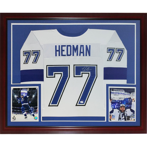 Victor Hedman signed framed custom jersey NHL Tampa Bay Lightning PSA – JAG  Sports Marketing