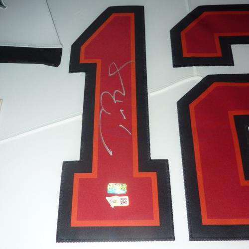 Tom Brady Autograph Tampa Bay Buccaneers Black Nike Football Jersey  Fanatics LOA