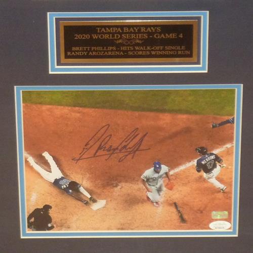 Randy Arozarena Autographed Tampa Bay Rays (2020 World Series Game