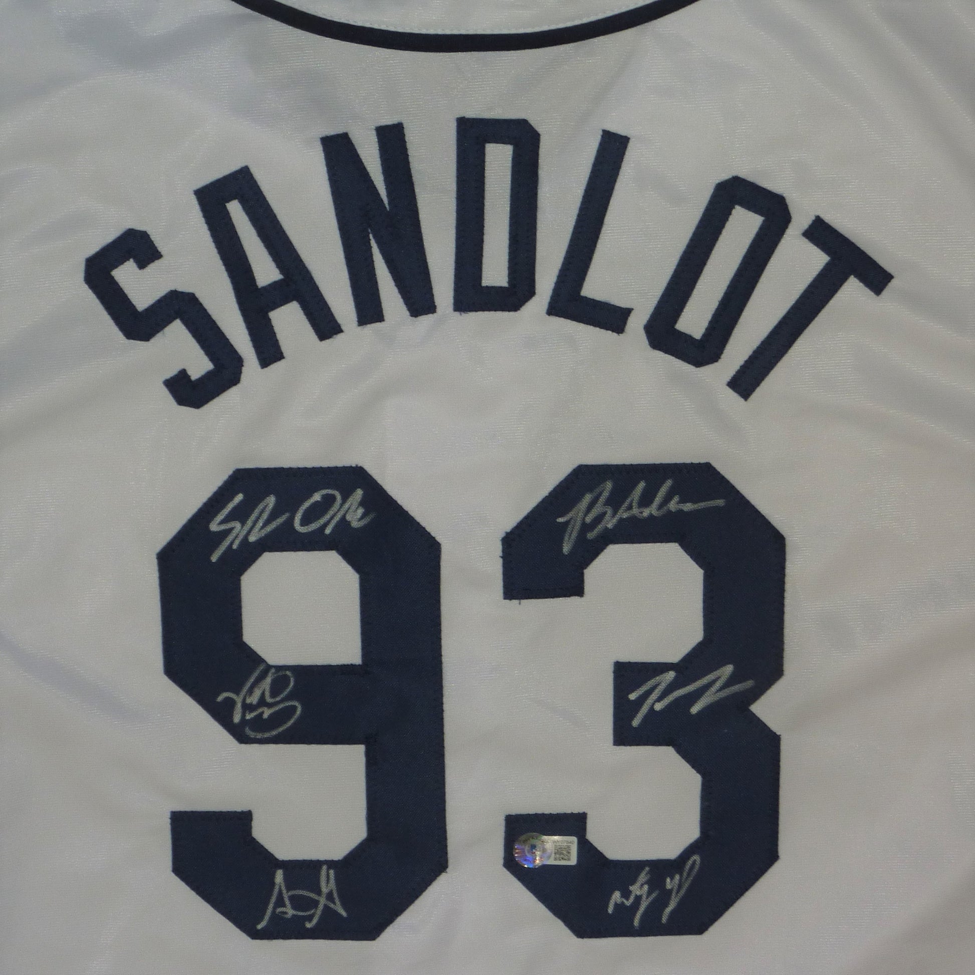 The Sandlot (8) Cast Signed Framed Custom Baseball Jersey PSA/DNA Itp