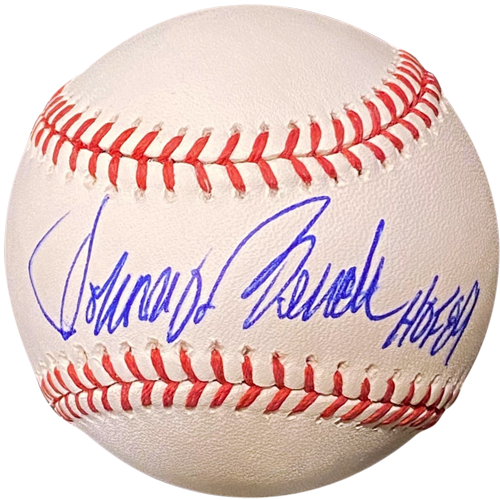 Johnny Bench Autographed MLB Baseball w/ HOF 89 - JSA