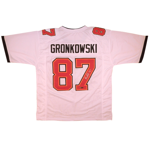 Rob Gronkowski Autographed Tampa Bay (White #87) Custom Jersey - Radtke