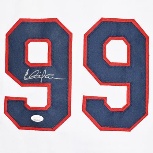 Charlie Sheen Rick Vaughn Major League Cleveland Indians Signed Autograph  Custom Framed Jersey Suede Matted WILD THING Name plate JSA WItnessed  Certified at 's Sports Collectibles Store