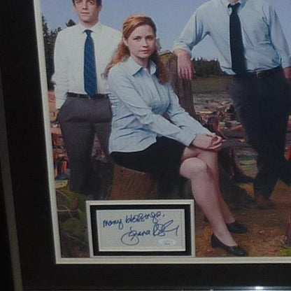 The Office Full-Size TV Poster Deluxe Framed with 5 Cast Autographs - JSA