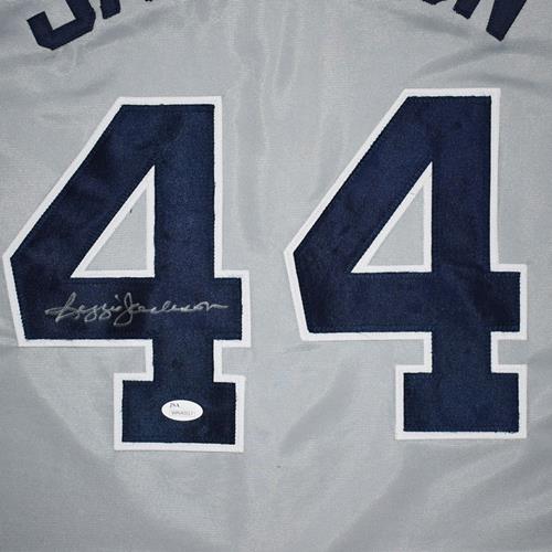 Reggie Jackson Signed Jersey Baseball Autograph #44 Athletics