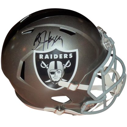 Bo Jackson Autographed Oakland Los Angeles Las Vegas Raiders (FLASH Alternate) Deluxe Full-Size Replica Helmet - Beckett