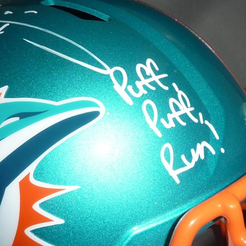 Ricky Williams good signed Flash Miami Dolphins mini helmet