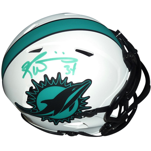 Ricky Williams Autographed Miami Dolphins (LUNAR Eclipse Alternate) Mini Helmet - Radtke