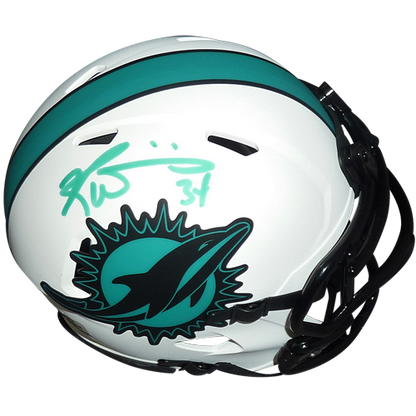 Ricky Williams Autographed Miami Dolphins (LUNAR Eclipse Alternate) Mini Helmet - Radtke