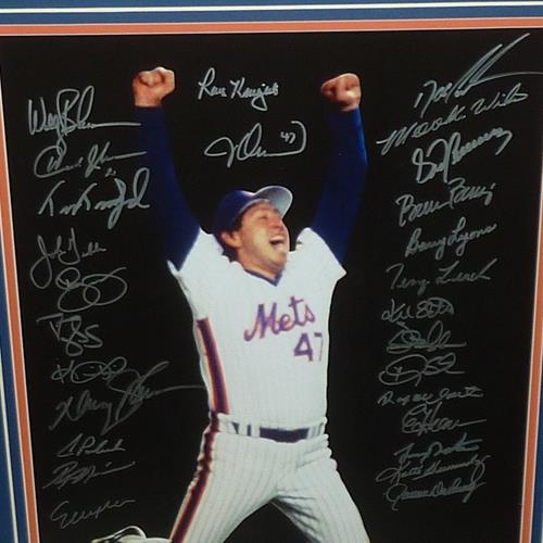 1986 New York Mets World Series Champs Team Signed Authentic