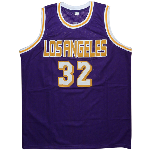 Magic Johnson Signed Lakers Jersey (Beckett)
