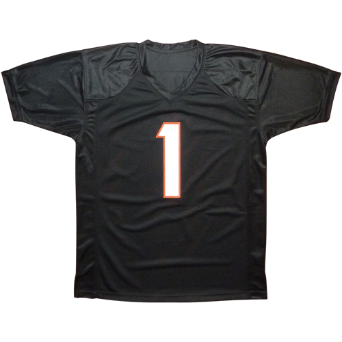 Custom Football Jersey (Black, Medium)