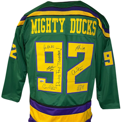 Mighty Ducks Movie Hockey Jersey  Anaheim Ducks Ice Hockey Team