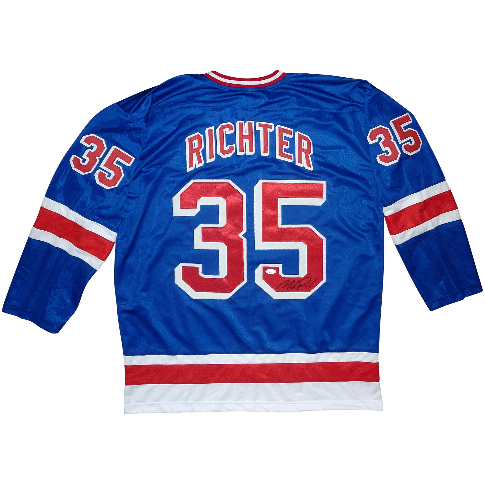 Henrik Lundqvist Autographed New York Rangers (Blue #30) Deluxe