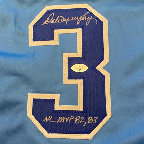 Dale Murphy Autographed Atlanta (Throwback Baby Blue #3) Custom