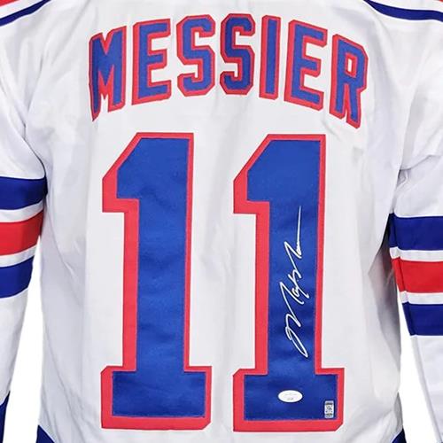 Mark Messier Autographed New York Rangers Navy Jersey Steiner CX – BG  Autographs