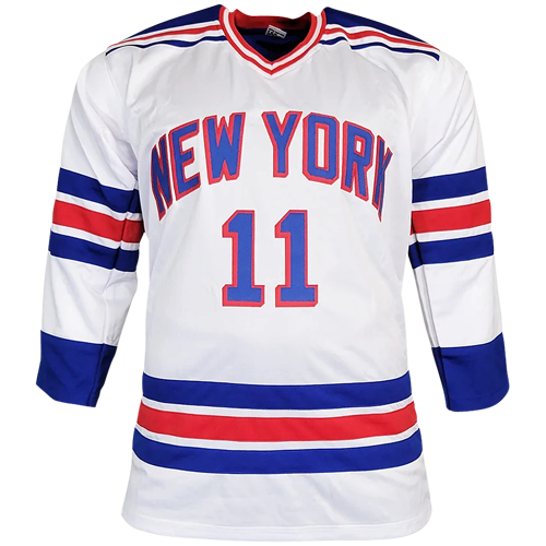 Mark Messier Autographed New York Rangers (White #11) Custom Hockey Jersey  - Steiner