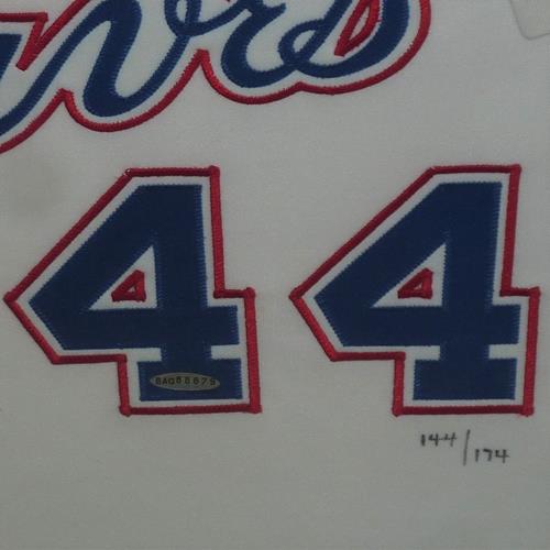 Hank Aaron signed Atlanta Braves 1974 Authentic Mitchell & Ness Cooperstown  Collection MLB Jersey- Beckett Review (Size 48)