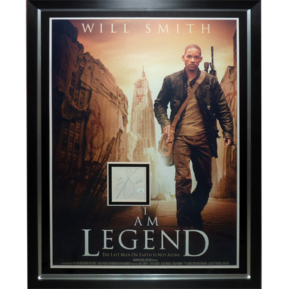 I am Legend Full-Size Movie Poster Deluxe Framed with Will Smith Autograph - JSA