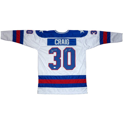 Jim Craig #30 Stitched Men's Movie Ice Hockey Jersey USA 1980