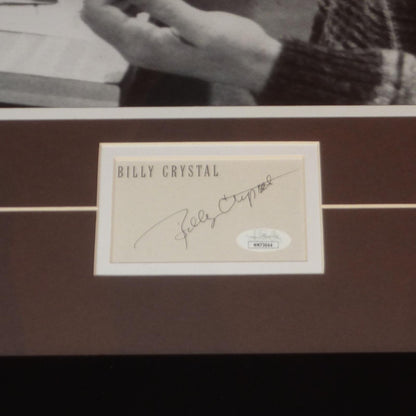 When Harry Met Sally Movie Poster Deluxe Framed with Billy Crystal and Meg Ryan Autographs - JSA