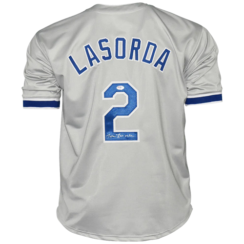 Tommy Lasorda Autographed Los Angeles Dodgers (Grey #2) Stitched Jerse –  Palm Beach Autographs LLC