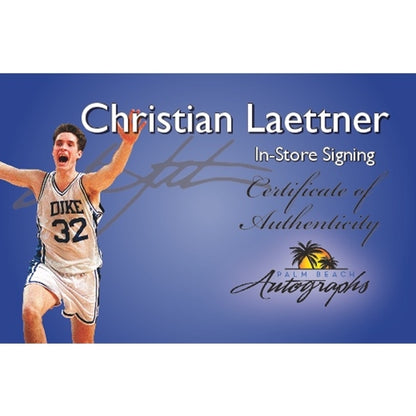 Christian Laettner Autograph - Powers Sports Memorabilia