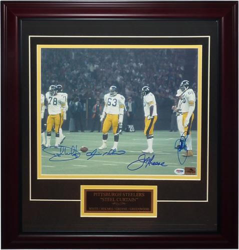 Troy Polamalu Signed Framed Jersey Beckett Autographed Pittsburgh Stee