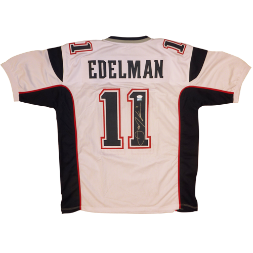 Julian Edelman Autographed New England Patriots (White #11) Jersey - JSA