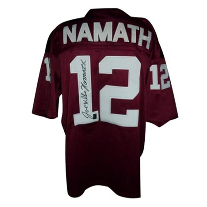 Joe Namath Autographed Alabama Jersey – Great Moments Sports Cards