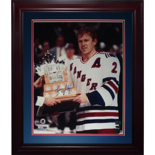 Brian Leetch New York Rangers Autographed 16 x 20 Receiving Conn Smythe Photograph with Story Inscription