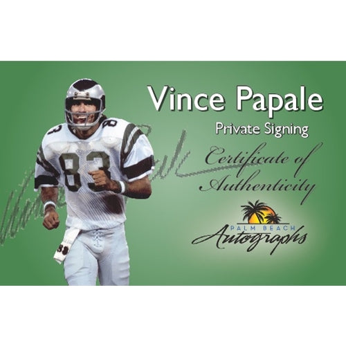  Eagles Vince Papale Signed Green Throwback Jersey w/Invincible  - Schwartz Authenticated : Sports & Outdoors
